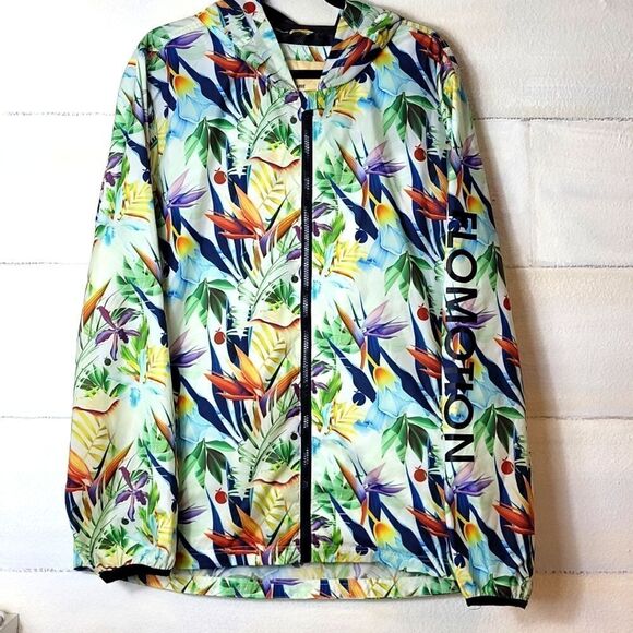 Sale 🔥 Flomotion tropical windbreaker jacket. Size XL - Picture 1 of 8